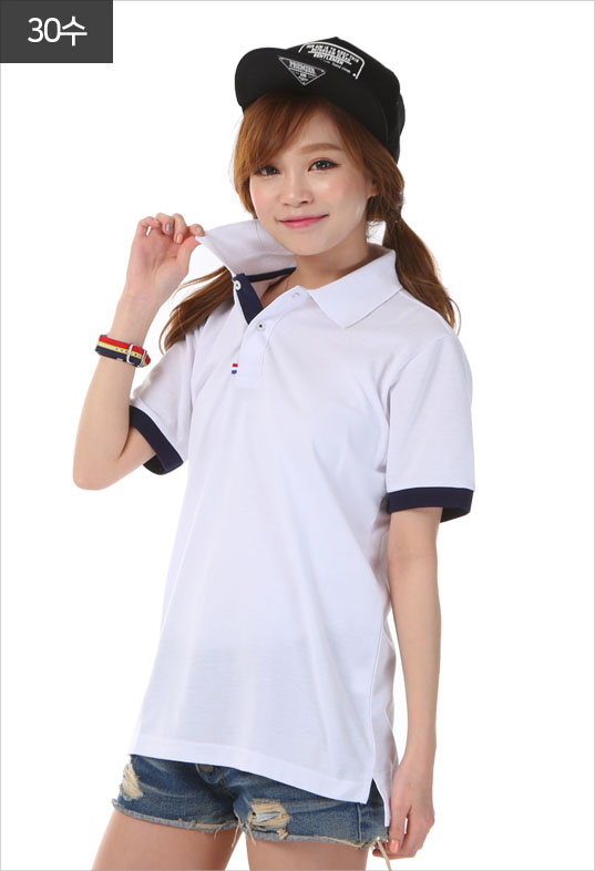 30수 스윗 옆타개 카라티셔츠