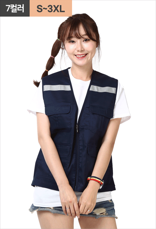 L25 베이직 T/C반사 조끼